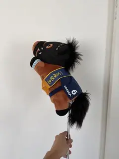 【一点物】タイトルホルダー 競馬 ぬいぐるみ ゴルフ ヘッドカバー ハンドメイド