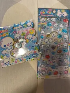 あわわちゃん　ぷくぷくあわわちゃん　 プチドロップステッカー　おはじき シール