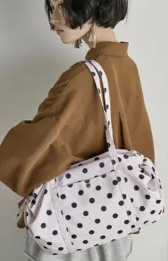 THE YOn ドットプリントミニボストンバッグ