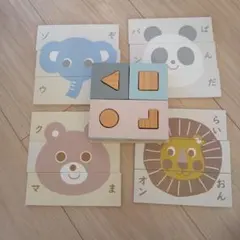 木製動物パズル★