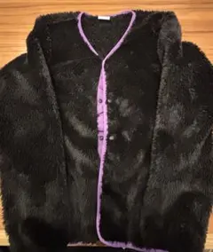 Champion ボアジャケット M 黒・紫