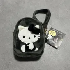 Hello Kitty ボアミニポーチ グレー ハローキティ