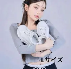 美品♡鈴木亜美さん プロデュース 厚底ホワイトスニーカー　Lサイズ