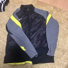 Mizuno 吸汗速乾 ジップアップジャケット グレー/イエロー