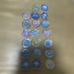 【未使用品】ぷくぷくあわわちゃん　おはじきシールセット 24個