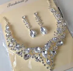 ブライダルアクセサリーセット ネックレス ピアス ウェディング