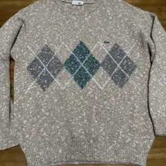 LACOSTE ダイヤモンド柄 ニットセーター