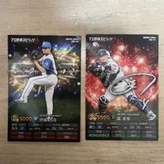 プロ野球トレーディングカード2枚セット