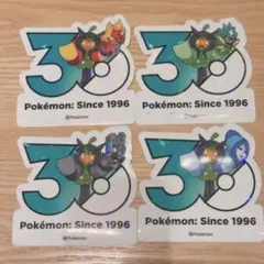 韓国限定】ポケモン 30周年 ステッカー ミズゴロウ ヌマクロー
