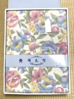 京都西川 綿毛布 花柄 日本製　140×200㎝のサムネイル