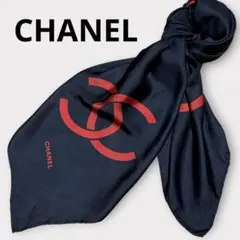 【美品】シャネルCHANEL イタリア製 ココマーク シルクスカーフのサムネイル