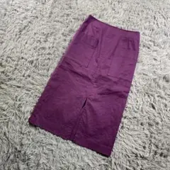 URBAN RESEARCH ROSSO リネン タイトスカート 38 パープルのサムネイル