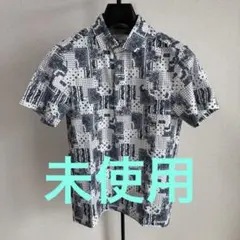 キャロウェイ ホワイトレーベル　ペイズリー柄半袖ポロシャツ サイズM