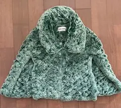 ★美品★ミラショーン ブルーレーベル レッキスラビットファー ケープ M