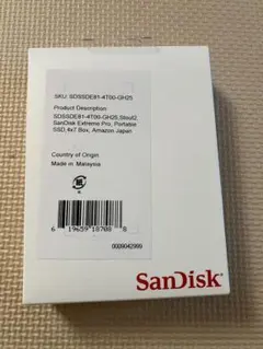 【新品・未開封】SanDisk SDSSDE81-4T00-GH25 4TB SanDisk 4TB 外付けポータブルSSD USB 3.2 Gen 2x2