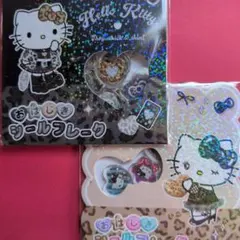 フレークシール・ステッカー ドロップジェリー ぷくぷく ハローキティ おはじき