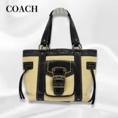 COACH bag y2k コーチ かご バッグ soho ソーホー ストロー
