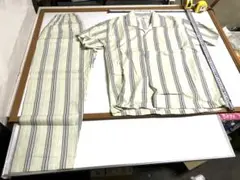 日本製　綿100% 半袖、長ズボンパジャマ　Mサイズ　新品　★け9414