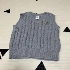 GAP ベビーベスト 6-12ヶ月 ケーブルニット