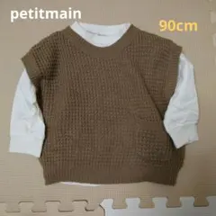 petit main　ニット&カットソーセット