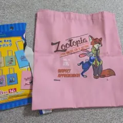 新品未使用　DAISO ズートピア トートバッグ ピンク　ディズニー