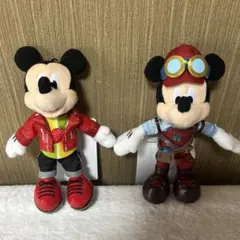 ミッキーぬいぐるみバッジ2個セット