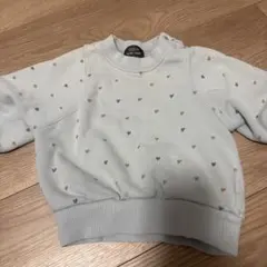 petitmain プティマイン90cm 裏毛トレーナー くすみブルー