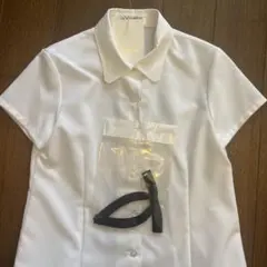 ［未使用］キッズ140半袖フォーマルシャツ