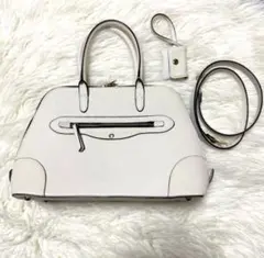 【美品】ZARA WOMEN ハンドバッグ ショルダーストラップ付 ポーチ 春物