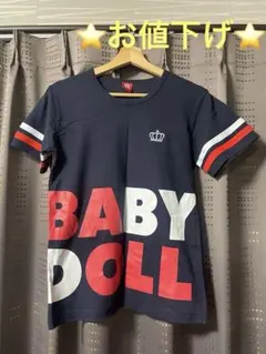BABYDOLL 半袖Tシャツ ネイビーのサムネイル