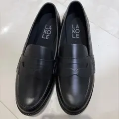 LAKOLE レインシューズ ローファー ブラック Mサイズのサムネイル