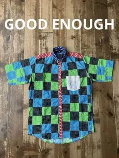 GOODENOUGH グッドイナフ 半袖パッチワークシャツ 星柄のサムネイル