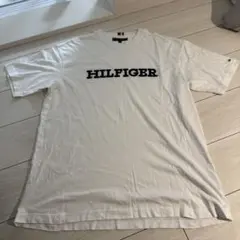 Tommy HILFIGER ロゴ入り ホワイト Tシャツ