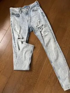 H&M DIVIDED スキニーデニム 31/30 ライトブルー