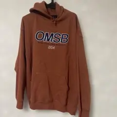 OMSB フード付きパーカー ブラウン