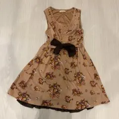 axes femme 花柄ワンピース レース リボン 森ガール 姫系 リズリサ系