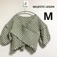 MAJESTIC LEGON マジェスティックレゴン シャーリングクロスブラウス