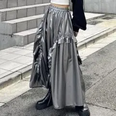 PAGEBOY メタリックドロストギャザースカート 最終お値下げ