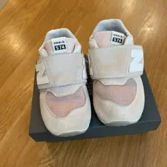 new balance 574 キッズスニーカー 15.5cm 薄ピンク