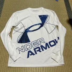 UNDER ARMOUR 長袖カットソー SM/MD ホワイト/ブルー