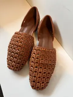 Mila Owen メッシュ フラットシューズ ブラウンのサムネイル