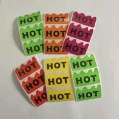 HOT ステッカー ×18マイ　ロールシール