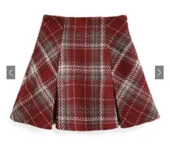 GRL インパン裏地付きツイードプリーツミニスカート[tu1428]