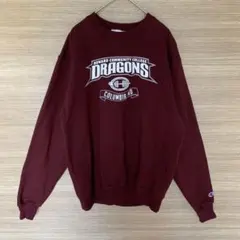 チャンピオン カレッジ チームプリント スウェット トレーナー バーガンディ M