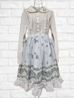 axes femme✿花柄シフォンスカート