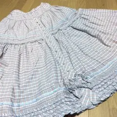 ピンクハウス 水玉リボンプリント スカート 2枚仕立て - メルカリ