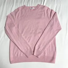 UNIQLO カシミヤクルーネックセーター　ピンク　M