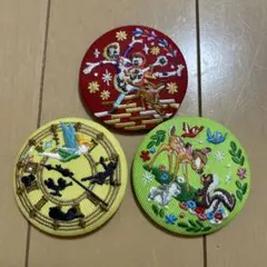 ディズニー刺繍缶バッチ第2弾　3点セット