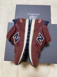New Balance 373 バーガンディ/ネイビー スニーカー 17.5
