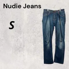 Nudie Jeans ネイビー 紺 29 デニムパンツ ストレートデニム 春